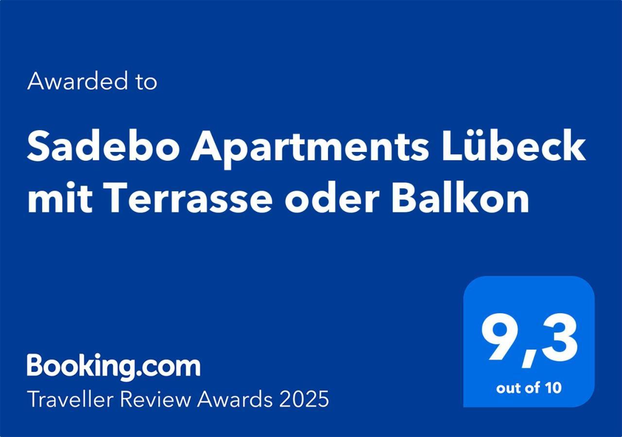 Design Apartment in City Lübeck with Terrace - Kingsize - 1,2km to city center - 62qm - Netflix Exterior foto