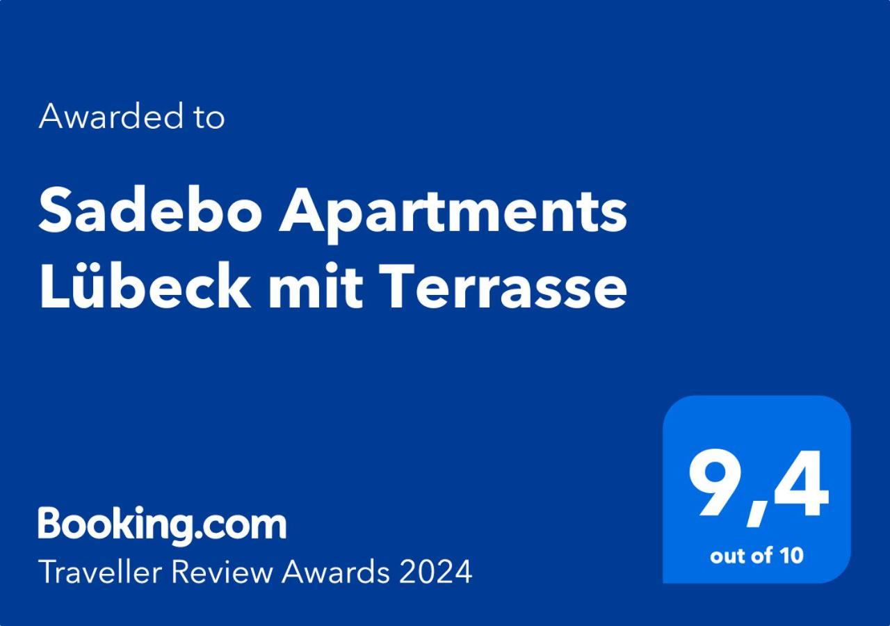 Design Apartment in City Lübeck with Terrace - Kingsize - 1,2km to city center - 62qm - Netflix Exterior foto
